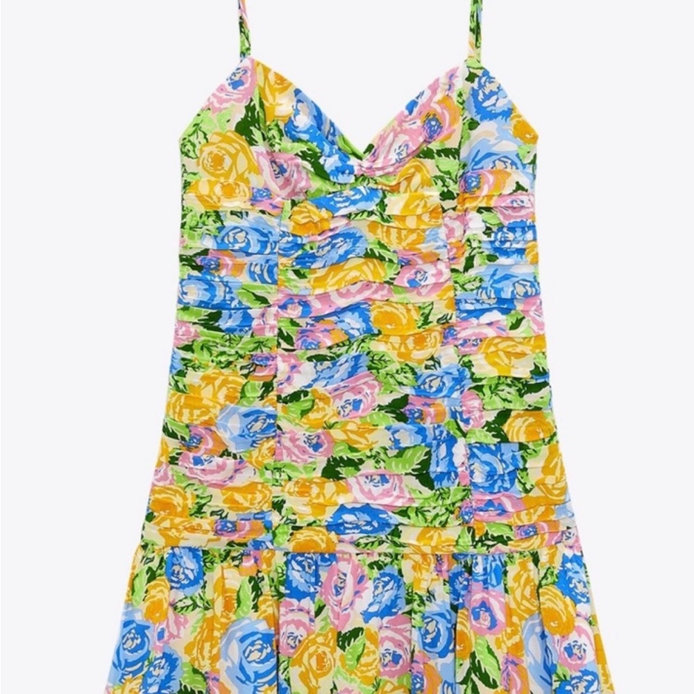 Zara Multicolor Floral Dress